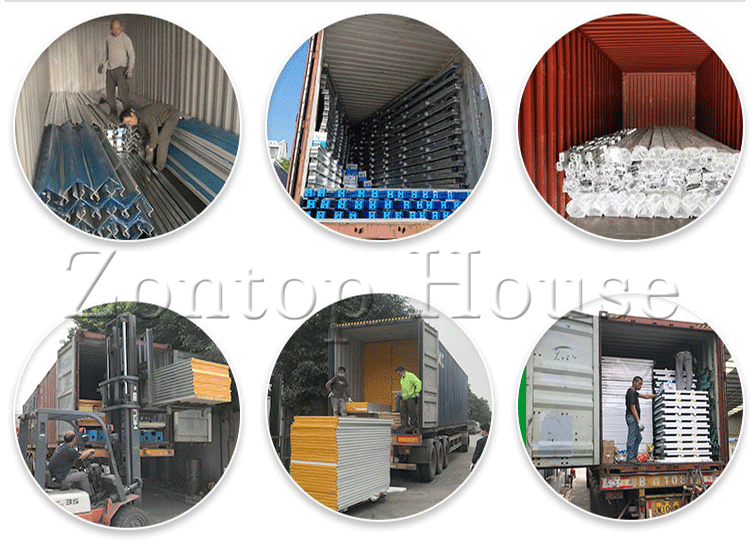 prefab T house, prefabricated T house, temporary dormitory mobile prefab house, light steel frame prefab house