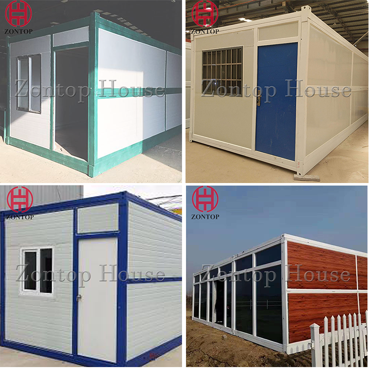 Mobile Morden Style Cheap 20 ft Prefabricated Folding Container House Foldable Container Office Camp for Sale