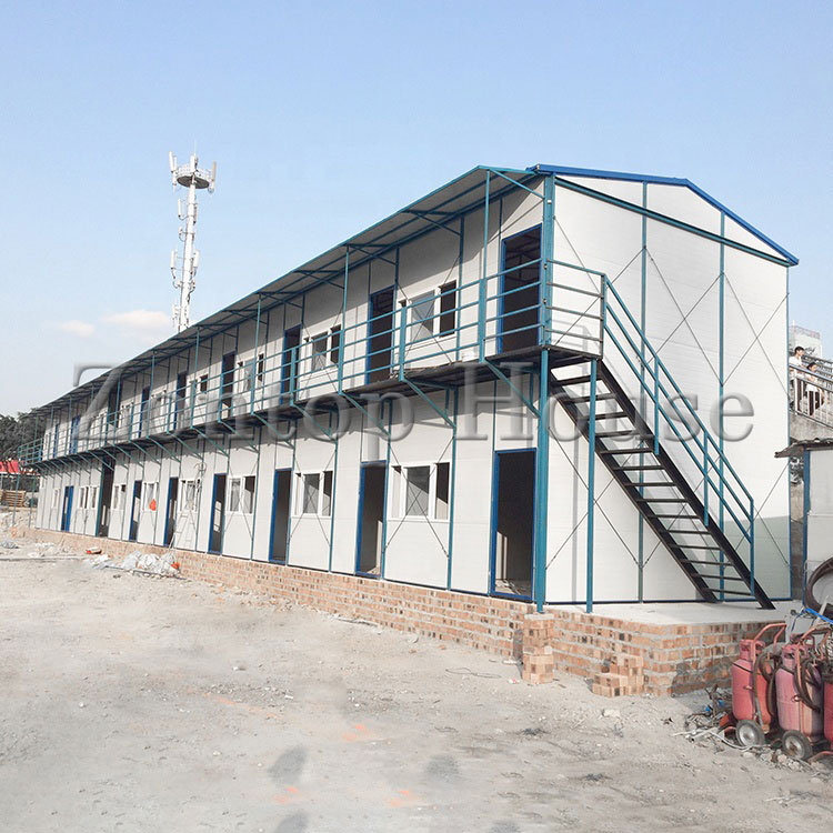 prefab K house, prefabricated K house, temporary dormitory, mobile prefab house, light steel frame prefab house