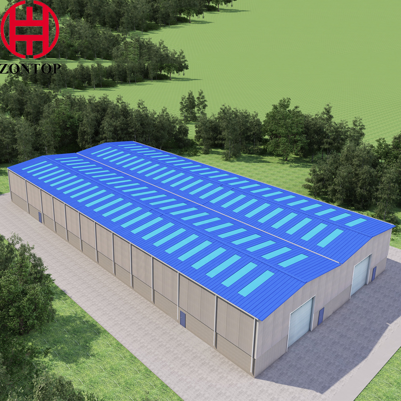 China Light Steel Structure Building Agricultural Greenhouses Building Steel Structure