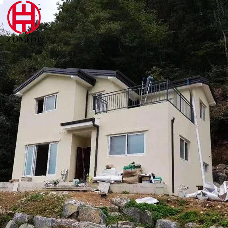 Earthquake Resistance Proof Hybrid Structural Insulated Panel Customized High Standard Light Steel House Villa