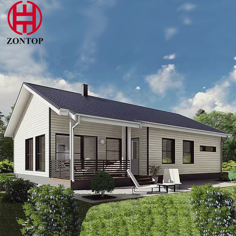 Environmental Affordable Minimalist Style Residential Prefab House Steel Structure Villa