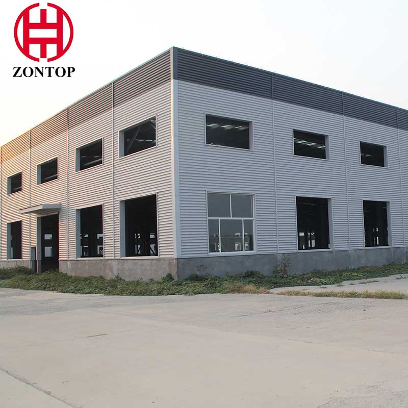 Gable Frame H Beam Metal Building Prefabricated Industrial Light Steel Structure Warehouse